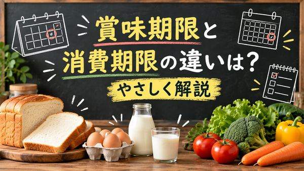 賞味期限と消費期限の違いは？開封後・冷凍した食品の判断をやさしく解説