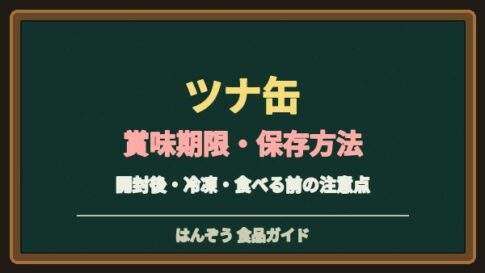 ツナ缶の賞味期限切れは大丈夫？未開封・開封後の保存と油漬けの注意点